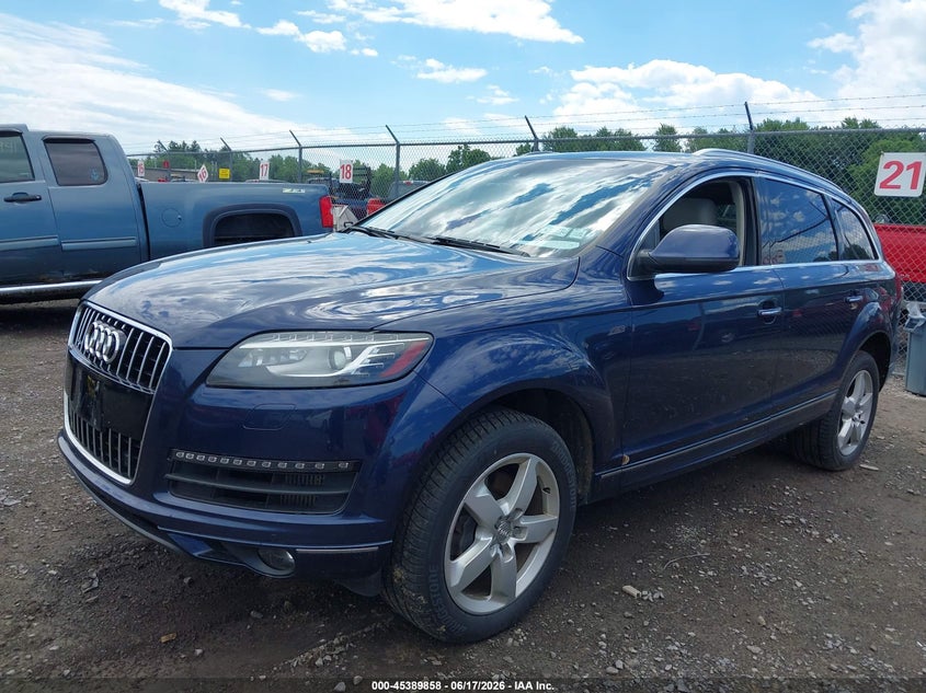 2014 Audi Q7 VIN WA1LMAFE3ED004435 IAAI salvage auction — NORMAL WEAR, Clear (New York), sold $575 on 2026-07-23 (photo 2)