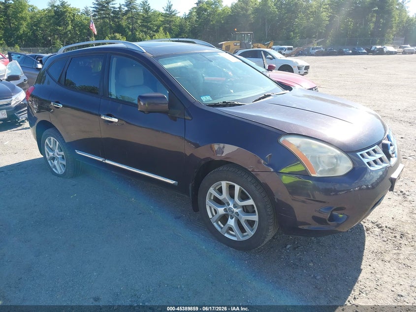 2013 Nissan Rogue VIN JN8AS5MV6DW120992 IAAI salvage auction — NORMAL WEAR, Clear (Massachusetts), sold $425 on 2026-07-31 (photo 1)