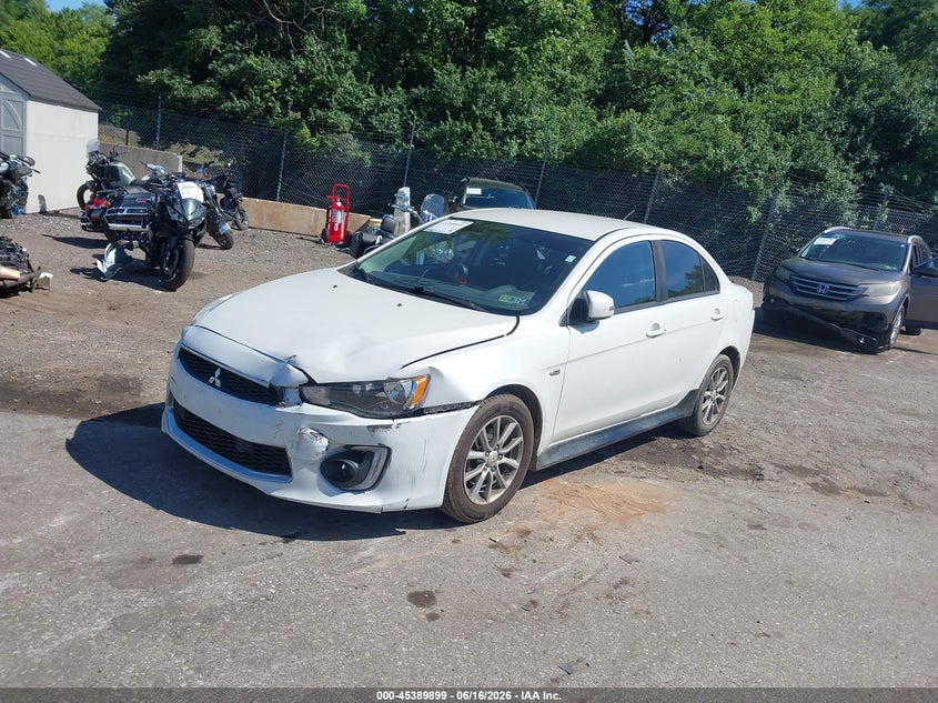 2016 Mitsubishi Lancer VIN JA32U2FUXGU010846 IAAI salvage auction — FRONT END, Salvage (Pennsylvania), sold $625 on 2026-07-10 (photo 2)