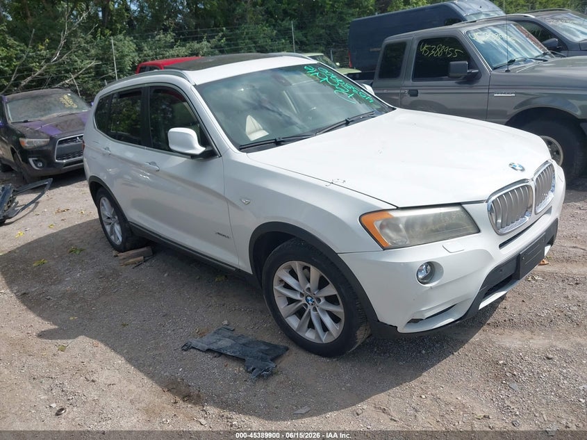 2011 BMW X3 VIN 5UXWX5C56BL711485 IAAI salvage auction — NORMAL WEAR, Clear (Indiana), sold $125 on 2026-07-29 (photo 1)