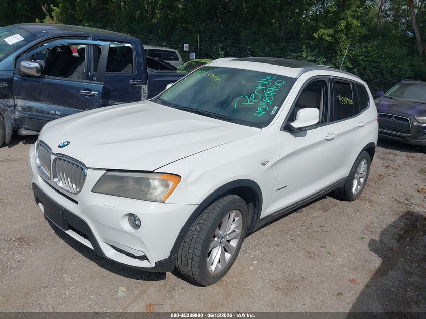 2011 BMW X3 VIN 5UXWX5C56BL711485 IAAI salvage auction — NORMAL WEAR, Clear (Indiana), sold $125 on 2026-07-29 (photo 2)