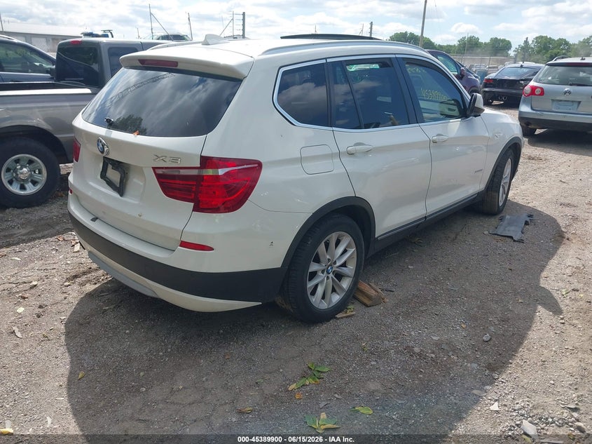 2011 BMW X3 VIN 5UXWX5C56BL711485 IAAI salvage auction — NORMAL WEAR, Clear (Indiana), sold $125 on 2026-07-29 (photo 4)