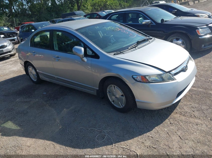 2007 Honda Civic hybrid VIN JHMFA36277S003976 IAAI salvage auction — NORMAL WEAR, Clear (Indiana), sold $350 on 2026-07-22 (photo 1)