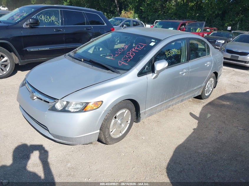 2007 Honda Civic hybrid VIN JHMFA36277S003976 IAAI salvage auction — NORMAL WEAR, Clear (Indiana), sold $350 on 2026-07-22 (photo 2)