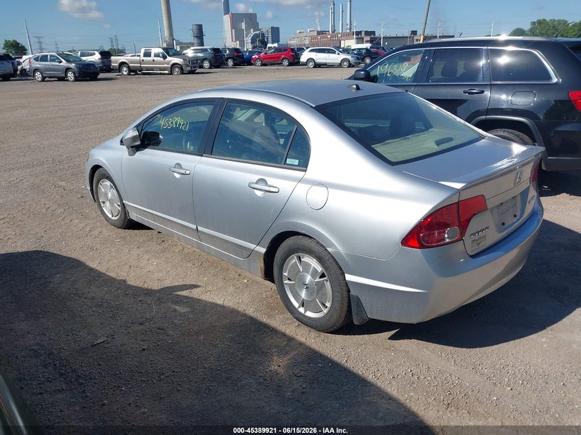 2007 Honda Civic hybrid VIN JHMFA36277S003976 IAAI salvage auction — NORMAL WEAR, Clear (Indiana), sold $350 on 2026-07-22 (photo 3)