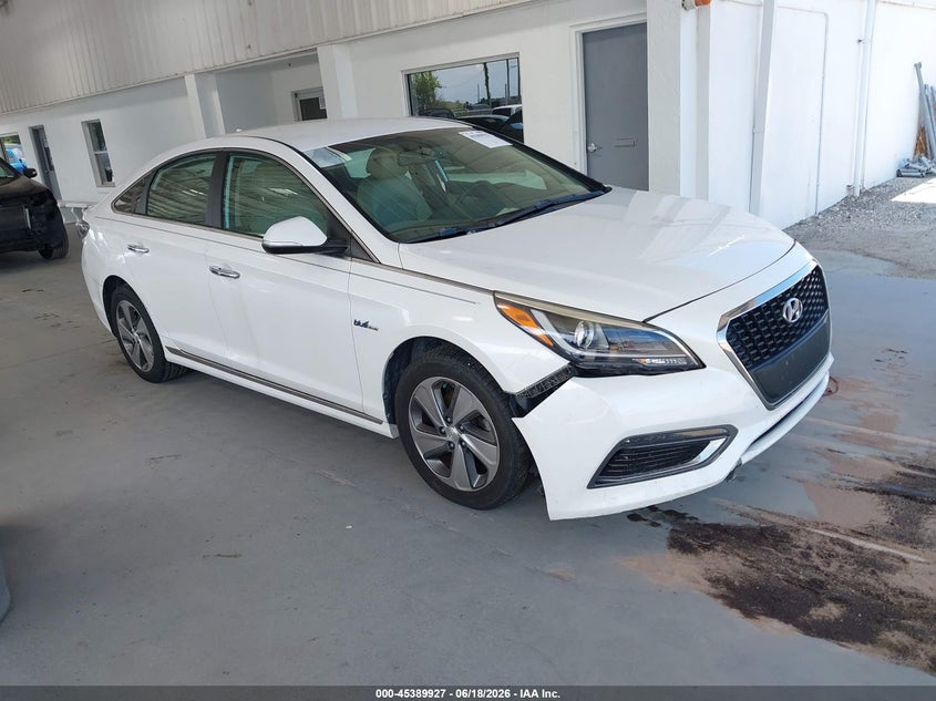 2017 Hyundai Sonata VIN KMHE34L1XHA051242 IAAI salvage auction — LEFT SIDE, Rebuildable (Florida), sold $1,500 on 2026-07-23 (photo 1)