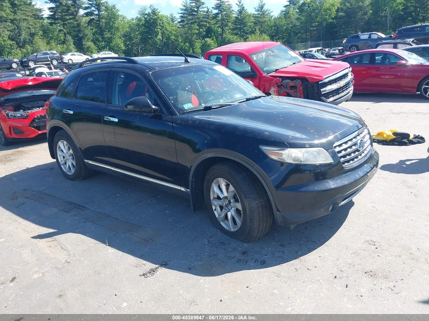 2006 Infiniti Fx35 VIN JNRAS08W06X203851 IAAI salvage auction — NORMAL WEAR, Clear (Massachusetts), sold $550 on 2026-07-24 (photo 1)