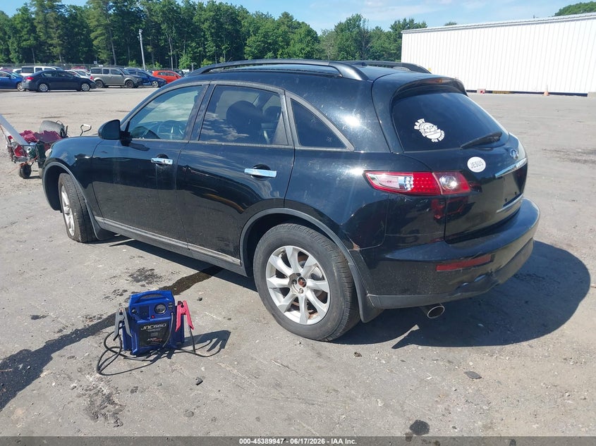2006 Infiniti Fx35 VIN JNRAS08W06X203851 IAAI salvage auction — NORMAL WEAR, Clear (Massachusetts), sold $550 on 2026-07-24 (photo 3)