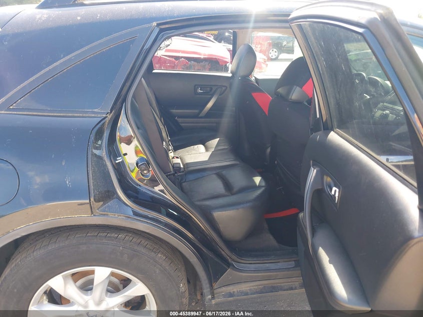 2006 Infiniti Fx35 VIN JNRAS08W06X203851 IAAI salvage auction — NORMAL WEAR, Clear (Massachusetts), sold $550 on 2026-07-24 (photo 8)