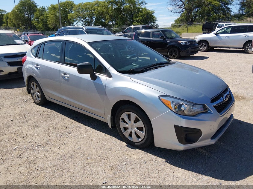 2012 Subaru Impreza VIN JF1GPAA62CH212560 IAAI salvage auction — NORMAL WEAR, Certificate Of Title (Nebraska), sold $1,000 on 2026-07-23 (photo 1)