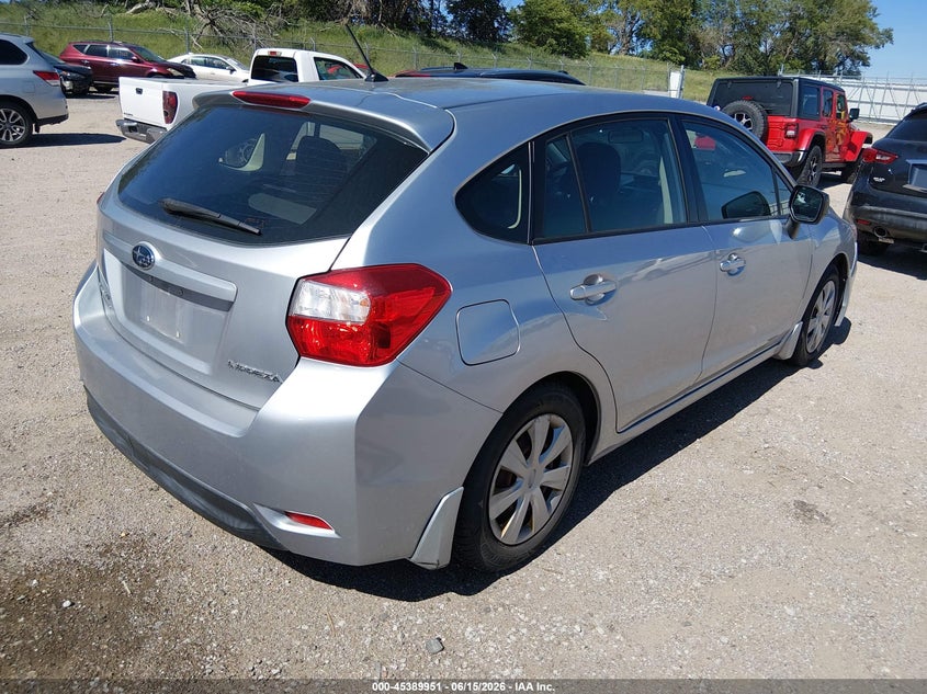 2012 Subaru Impreza VIN JF1GPAA62CH212560 IAAI salvage auction — NORMAL WEAR, Certificate Of Title (Nebraska), sold $1,000 on 2026-07-23 (photo 4)