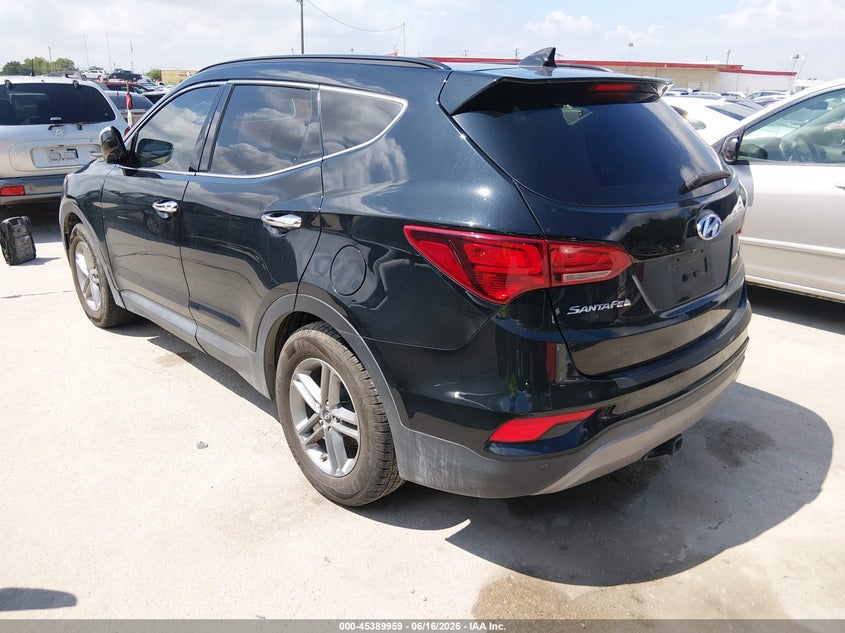 2017 Hyundai Santa fe VIN 5XYZU3LB9HG421618 IAAI salvage auction — NORMAL WEAR, Original (Texas), sold $4,425 on 2026-07-06 (photo 3)