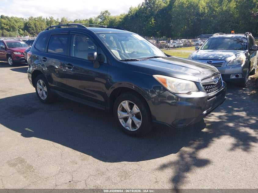 2014 Subaru Forester VIN JF2SJAEC5EH460148 IAAI salvage auction — NORMAL WEAR, Clear (Connecticut), sold $650 on 2026-07-23 (photo 1)