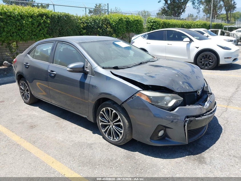 2015 Toyota Corolla VIN 5YFBURHE6FP265523 IAAI salvage auction — FRONT END, Salvage (California), sold $2,850 on 2026-07-07 (photo 1)