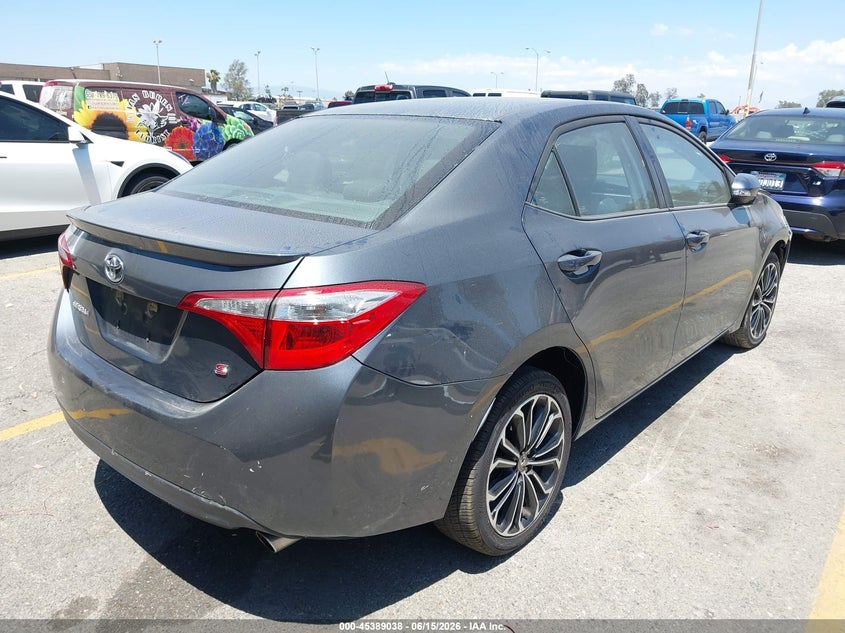 2015 Toyota Corolla VIN 5YFBURHE6FP265523 IAAI salvage auction — FRONT END, Salvage (California), sold $2,850 on 2026-07-07 (photo 4)