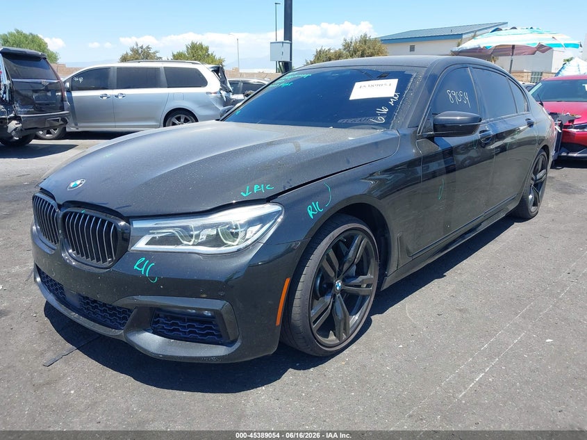 2017 BMW 7er VIN WBA7F0C31HGM21535 IAAI salvage auction — RIGHT REAR, Salvage Certificate (California), sold $10,100 on 2026-07-10 (photo 2)