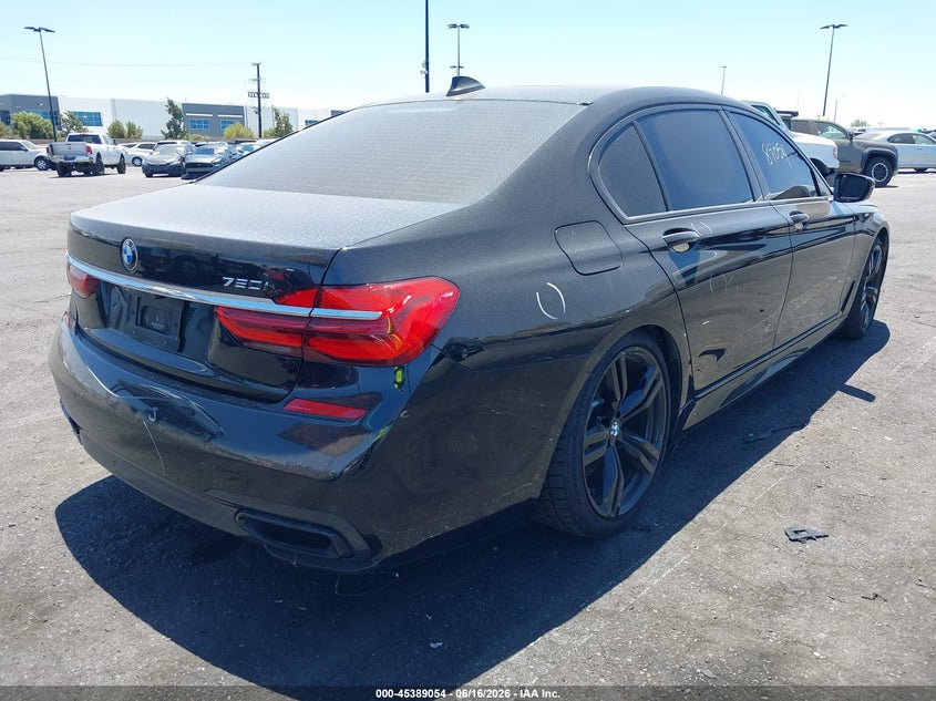 2017 BMW 7er VIN WBA7F0C31HGM21535 IAAI salvage auction — RIGHT REAR, Salvage Certificate (California), sold $10,100 on 2026-07-10 (photo 4)