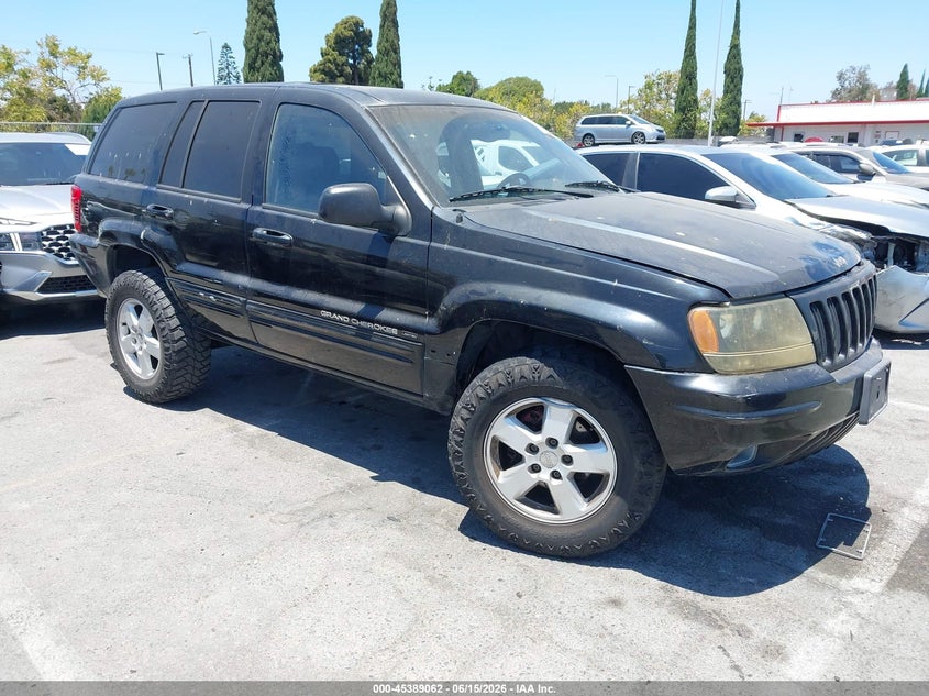 2001 Jeep Grand cherokee VIN 1J4GX58S21C711044 IAAI salvage auction — LEFT FRONT, Salvage (California), sold $550 on 2026-07-09 (photo 1)