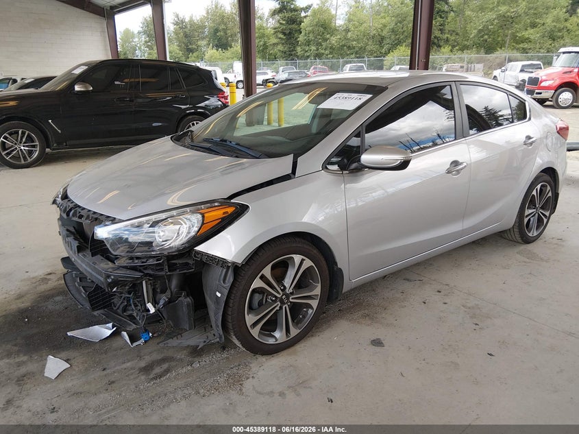 2015 Kia Forte VIN KNAFZ4A80F5373561 IAAI salvage auction — FRONT END, Bill Of Sale (Washington), sold $1,100 on 2026-07-22 (photo 2)