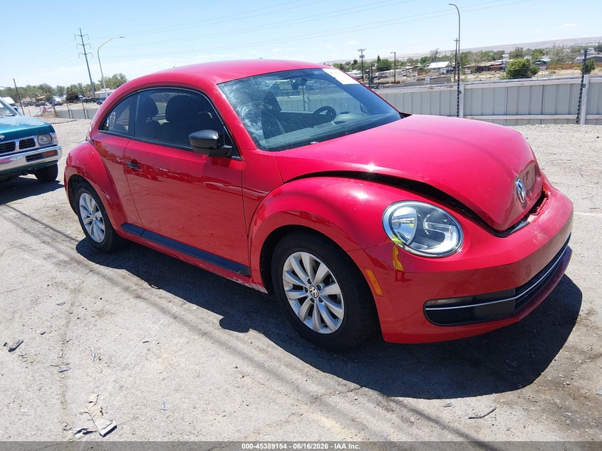 2015 Volkswagen Beetle VIN 3VWF17AT9FM631275 IAAI salvage auction — FRONT END, Salvage Title, sold $1,100 on 2026-07-30 (photo 1)