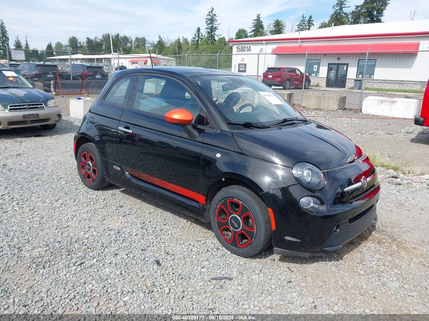 2015 Fiat 500 VIN 3C3CFFGEXFT623271 IAAI salvage auction — LEFT SIDE, Bill Of Sale (Washington), sold $1,350 on 2026-07-08 (photo 1)
