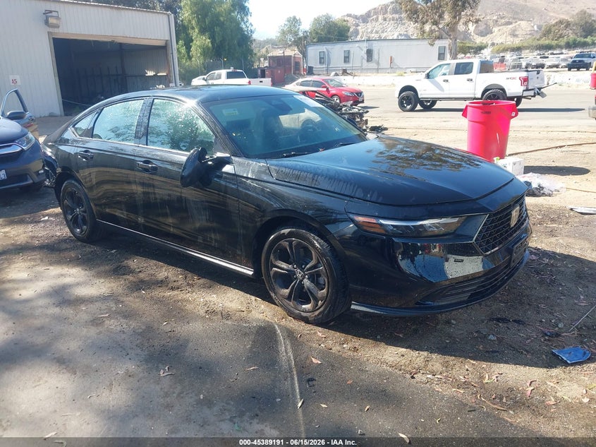 2025 Honda Accord VIN 1HGCY1F4XSA057178 IAAI salvage auction — REAR END, Salvage Title, sold $7,600 on 2026-07-29 (photo 1)