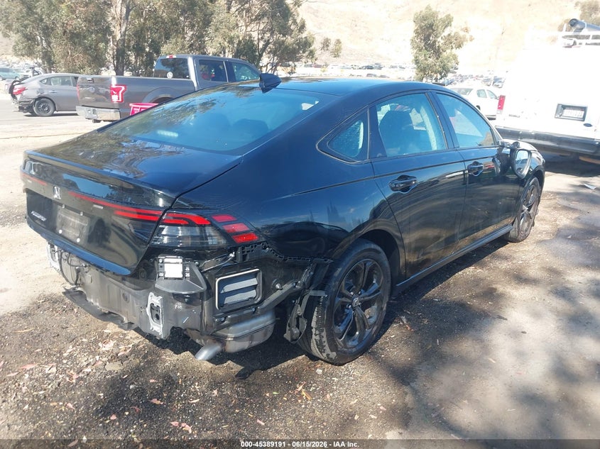 2025 Honda Accord VIN 1HGCY1F4XSA057178 IAAI salvage auction — REAR END, Salvage Title, sold $7,600 on 2026-07-29 (photo 4)