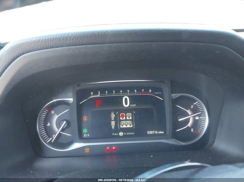 2024 Honda Passport VIN 5FNYF8H54RB010075 IAAI salvage auction — FRONT END, Salvage Title, sold $9,300 on 2026-07-21 (photo 7)