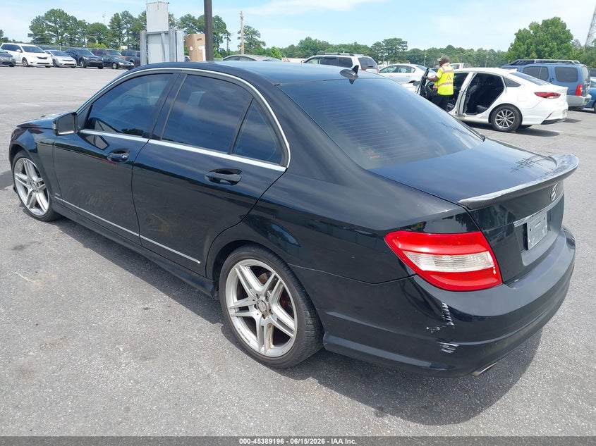 2010 Mercedes-benz C class VIN WDDGF5EBXAR101506 IAAI salvage auction — NORMAL WEAR, Repossession Paperwork (Georgia), sold $50 on 2026-07-15 (photo 3)