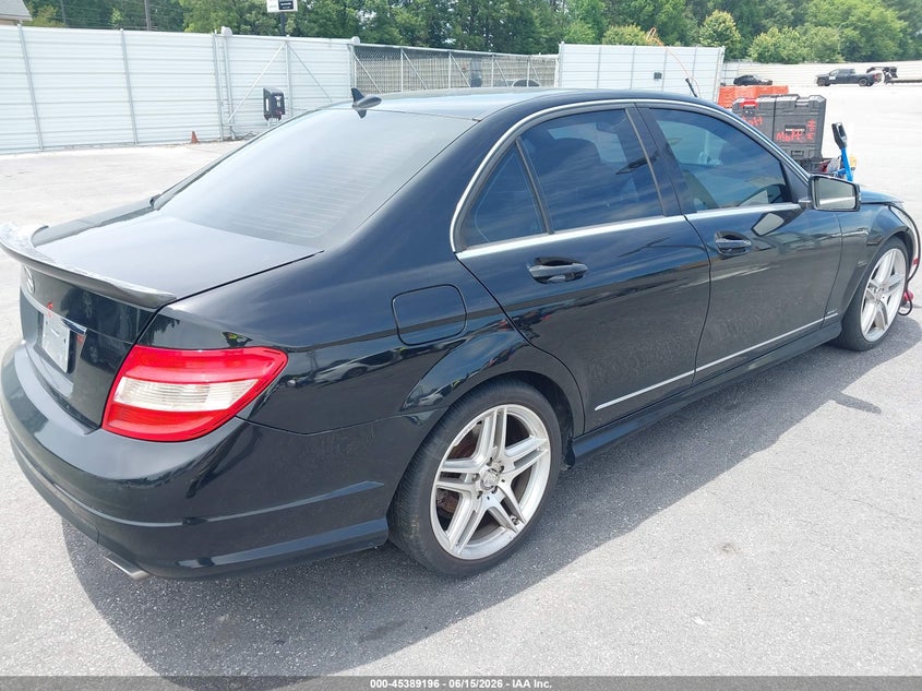2010 Mercedes-benz C class VIN WDDGF5EBXAR101506 IAAI salvage auction — NORMAL WEAR, Repossession Paperwork (Georgia), sold $50 on 2026-07-15 (photo 4)