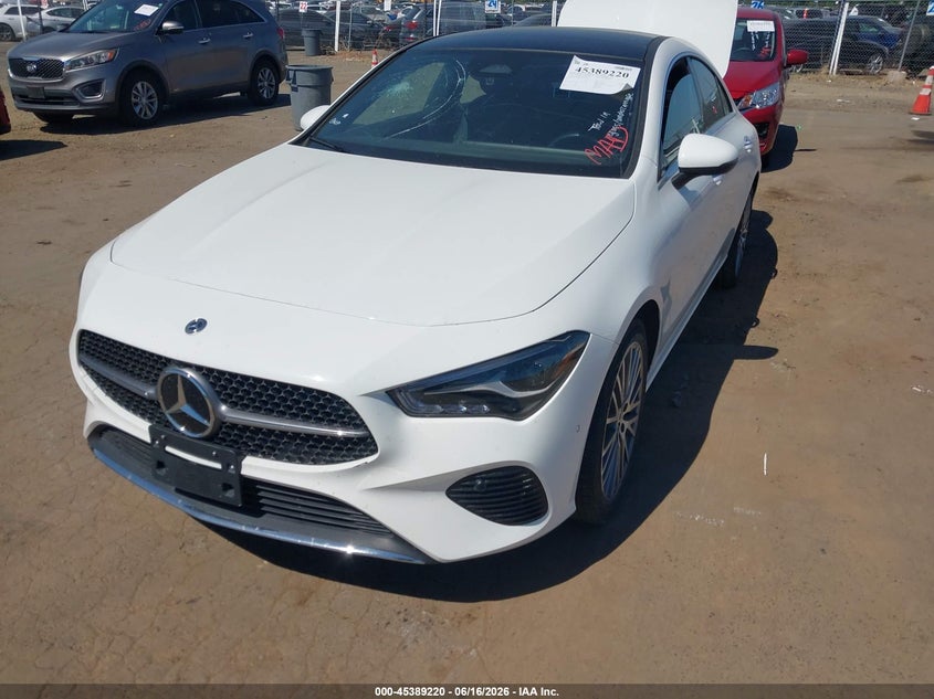 2025 Mercedes-benz Cla-class VIN W1K5J4GB4SN521798 IAAI salvage auction — FRONT END, Enterprise Vehicles Clear Only (Arizona), sold $16,000 on 2026-07-15 (photo 2)