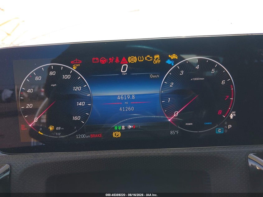 2025 Mercedes-benz Cla-class VIN W1K5J4GB4SN521798 IAAI salvage auction — FRONT END, Enterprise Vehicles Clear Only (Arizona), sold $16,000 on 2026-07-15 (photo 7)