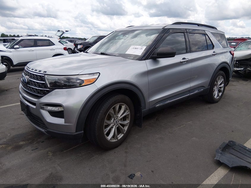 2020 Ford Explorer VIN 1FMSK7DH5LGA88255 IAAI salvage auction — LEFT REAR, Salvage (North Carolina), sold $7,650 on 2026-07-29 (photo 2)