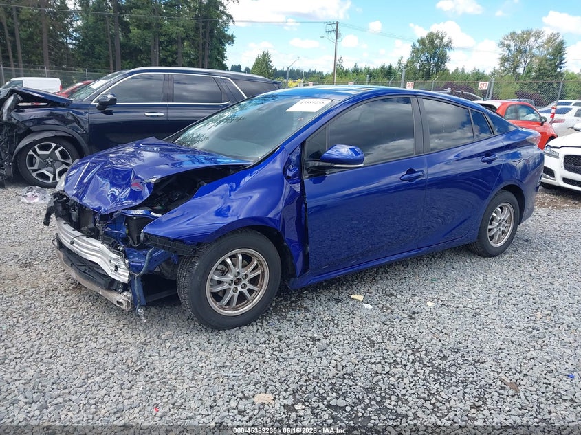 2016 Toyota Prius VIN JTDKARFU6G3526419 IAAI salvage auction — FRONT END, Bill Of Sale (Washington), sold $4,950 on 2026-07-22 (photo 2)
