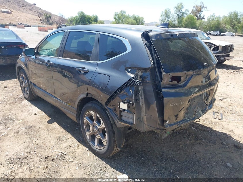 2017 Honda Cr-v VIN 7FARW1H57HE026284 IAAI salvage auction — REAR END, Salvage Title, sold $4,650 on 2026-07-30 (photo 3)