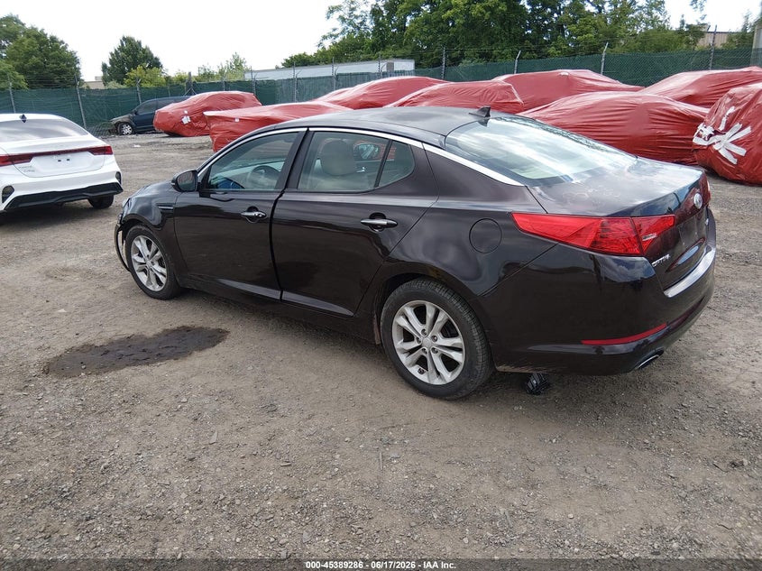 2013 Kia Optima VIN 5XXGN4A72DG177270 IAAI salvage auction — NORMAL WEAR, Clear (Pennsylvania), sold $525 on 2026-07-24 (photo 3)