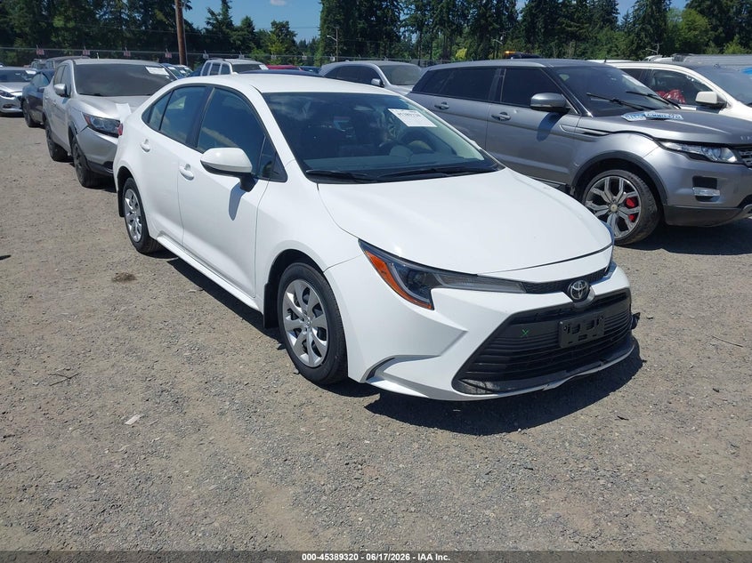 2026 Toyota Corolla VIN JTDB4MEE8T3042251 IAAI salvage auction — LEFT FRONT, Salvage Title, sold $5,900 on 2026-07-15 (photo 1)