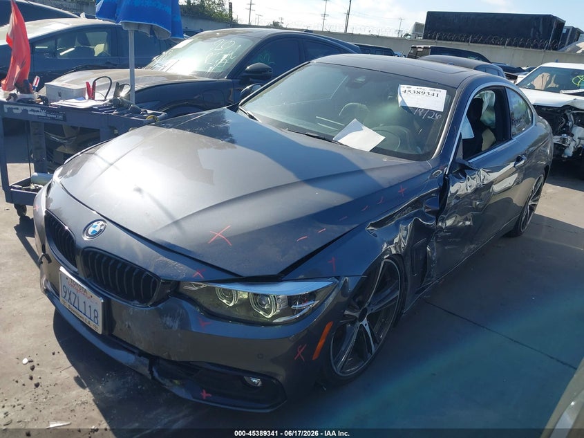 2020 BMW 4er VIN WBA4W3C06LFH55975 IAAI salvage auction — SIDE, Salvage Title, sold $3,850 on 2026-07-22 (photo 2)