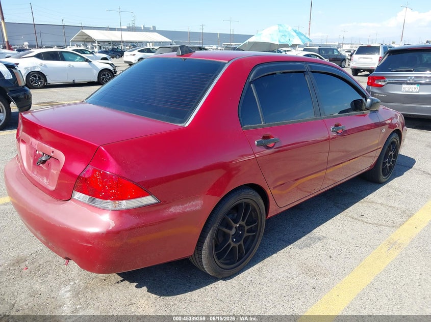 2005 Mitsubishi Lancer VIN JA3AJ26E95U006510 IAAI salvage auction — LEFT SIDE, Salvage (California), sold $425 on 2026-07-14 (photo 4)