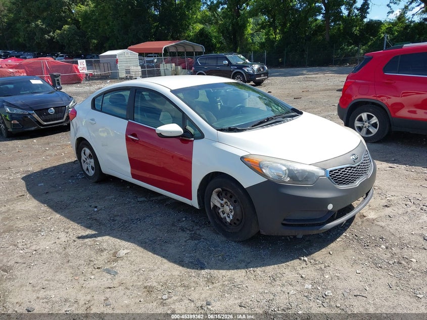 2016 Kia Forte VIN KNAFK4A6XG5620072 IAAI salvage auction — NORMAL WEAR, Clear (Georgia), sold $475 on 2026-07-17 (photo 1)