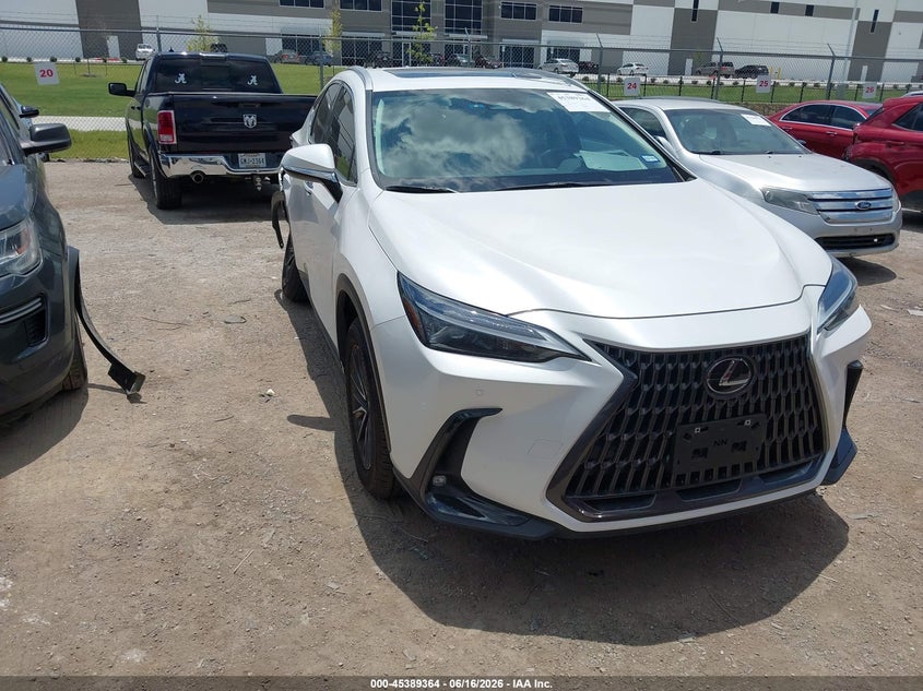 2024 Lexus Nx VIN 2T2GGCEZ5RC057151 IAAI salvage auction — SIDE, Salvage (Texas), sold $13,600 on 2026-07-28 (photo 1)
