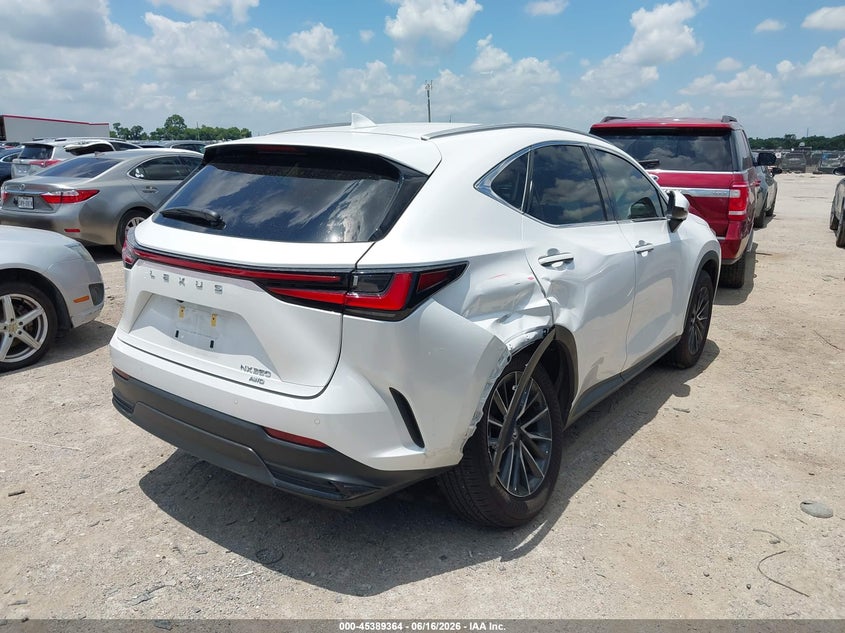 2024 Lexus Nx VIN 2T2GGCEZ5RC057151 IAAI salvage auction — SIDE, Salvage (Texas), sold $13,600 on 2026-07-28 (photo 4)