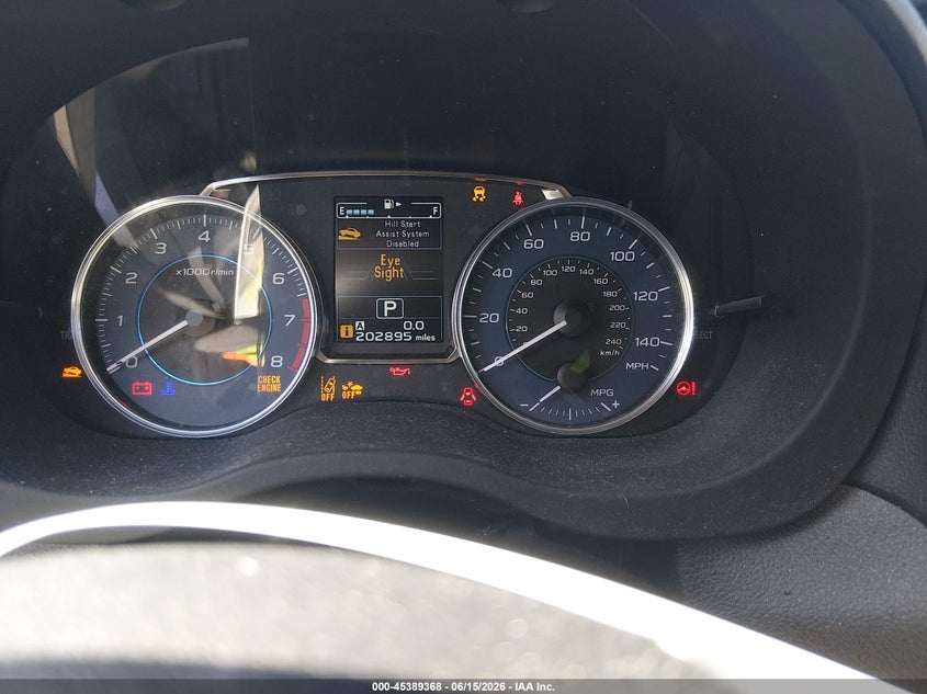 2015 Subaru Xv VIN JF2GPAFC0F8221417 IAAI salvage auction — NORMAL WEAR, Clear (Connecticut), sold $925 on 2026-07-09 (photo 7)