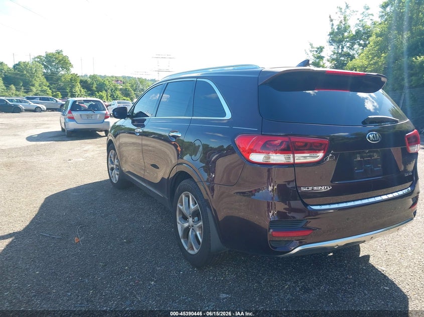 2016 Kia Sorento VIN 5XYPKDA50GG076946 IAAI salvage auction — NORMAL WEAR, Clear (Pennsylvania), sold $2,100 on 2026-07-24 (photo 3)