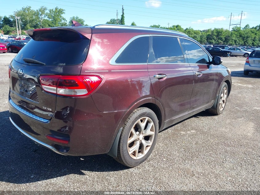 2016 Kia Sorento VIN 5XYPKDA50GG076946 IAAI salvage auction — NORMAL WEAR, Clear (Pennsylvania), sold $2,100 on 2026-07-24 (photo 4)