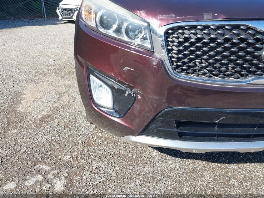 2016 Kia Sorento VIN 5XYPKDA50GG076946 IAAI salvage auction — NORMAL WEAR, Clear (Pennsylvania), sold $2,100 on 2026-07-24 (photo 6)