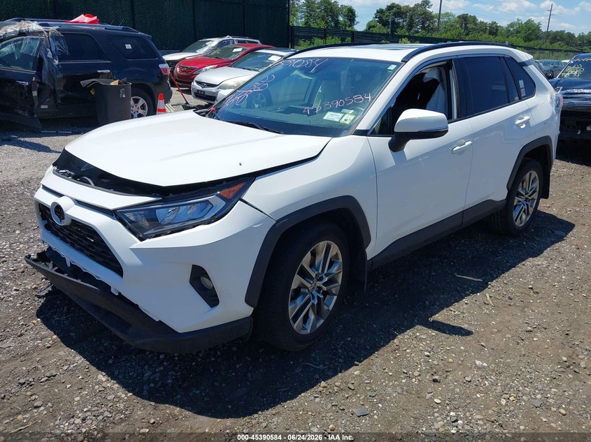 2020 Toyota Rav 4 VIN JTMA1RFV0LD052198 IAAI salvage auction — FRONT & REAR, Salvage Title, sold $8,100 on 2026-07-21 (photo 2)