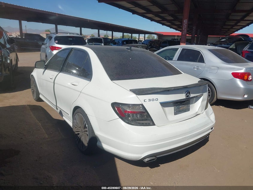2008 Mercedes-benz C-klasse VIN WDDGF54XX8R036342 IAAI salvage auction — UNKNOWN, Salvage (Arizona), sold $225 on 2026-07-14 (photo 3)