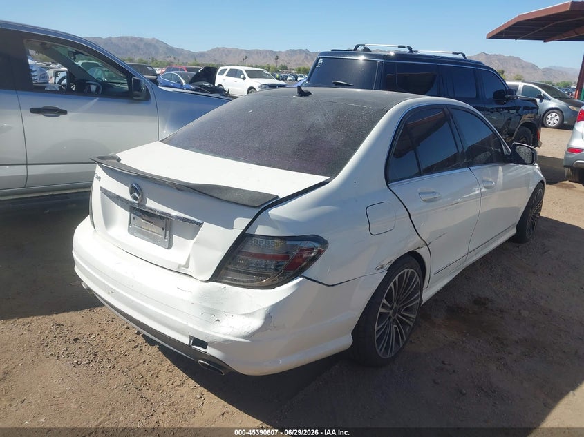 2008 Mercedes-benz C-klasse VIN WDDGF54XX8R036342 IAAI salvage auction — UNKNOWN, Salvage (Arizona), sold $225 on 2026-07-14 (photo 4)