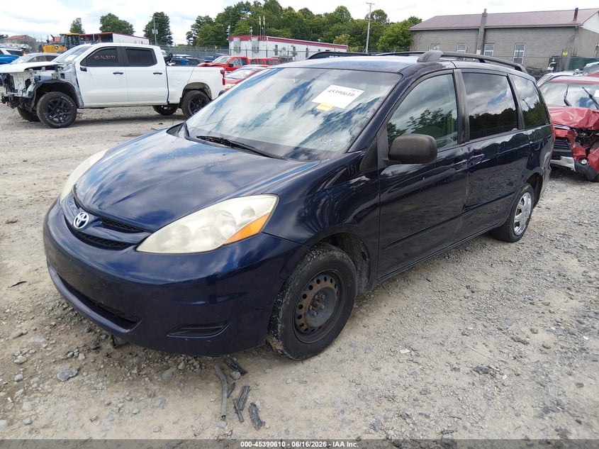 2006 Toyota Sienna VIN 5TDZA23C76S468612 IAAI salvage auction — NORMAL WEAR, Original (West Virginia), sold $200 on 2026-07-15 (photo 2)